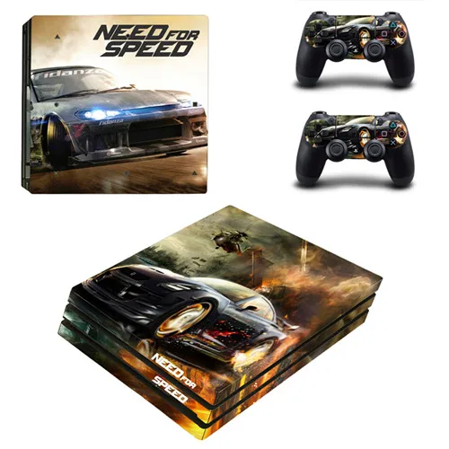 YSP4P-1673 Need for speed PS4 Pro наклейка для sony playstation 4 консоль и 2 контроллера PS4 Pro наклейка s Наклейка виниловая - Цвет: YSP4P-1673