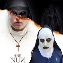 Фильм Nun ужасная маска капот шлем валак Хэллоуин Вечерние Маски полное лицо маски косплей реквизит для костюмов