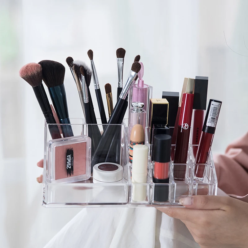 

Acrylic Transparent Makeup Organizer Storage Boxes Make Up Organizer For Cosmetics Brush Organizer Home Storage Drawer Type D002