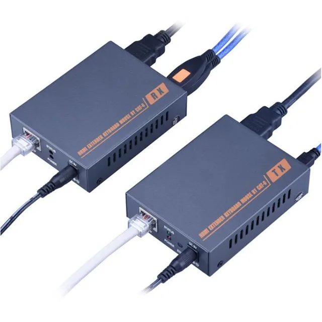 USB KVM HDMI Extender Support USB Keyboard and USB Mouse Over Single