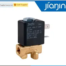 JYZ-3M нормально закрытый N.C 2/2 способ прямого действия AC 230V G1/8' латунь Паровая воздушная вода 2 положения Соленоидный клапан кофеварки