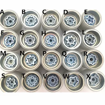 1PCS for Audi A1 A5 A3 A4L A6L A7 Q3 Q5 A8 TT R8 tire anti-theft screw disassembly tool key sleeve 1