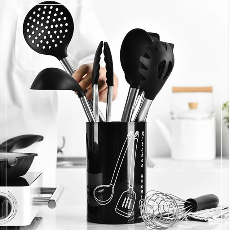 

9Pcs Kitchenware Silicone Heat Resistant Kitchen Cooking Utensils Kitchen Tools Supplies Non-Stick Baking Tool Cooking Tool Set