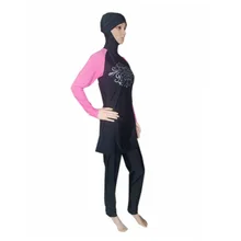 Нейлон мусульманское исламское Купальники для детей девочек мусульманских купальники плюс Размеры ванный комплект летняя пляжная одежда