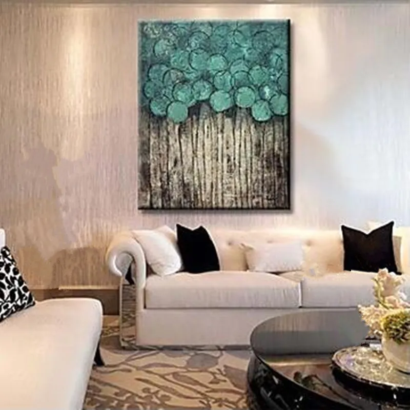 

Big size Abstract flower trees Oil Painting Canvas handmade tree oil painting Wall Art Picture for Living Room hotel Home Decor
