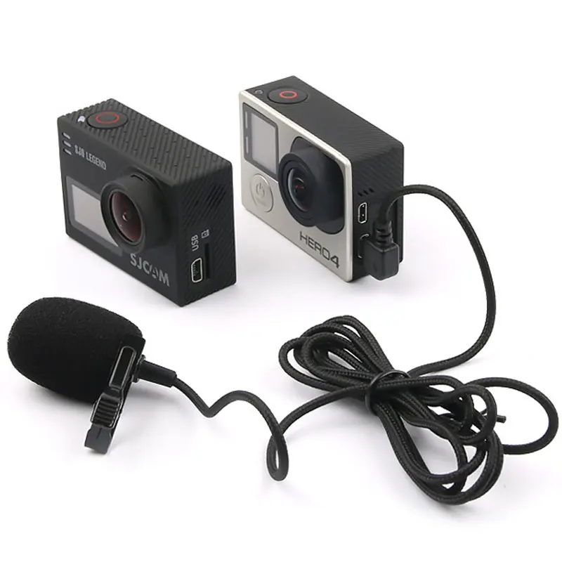 Петличный микрофон для SJ6 LEGEND SJ7 STAR SJ360 Gopro Hero 4/3 +/3 внешний металлический зажим