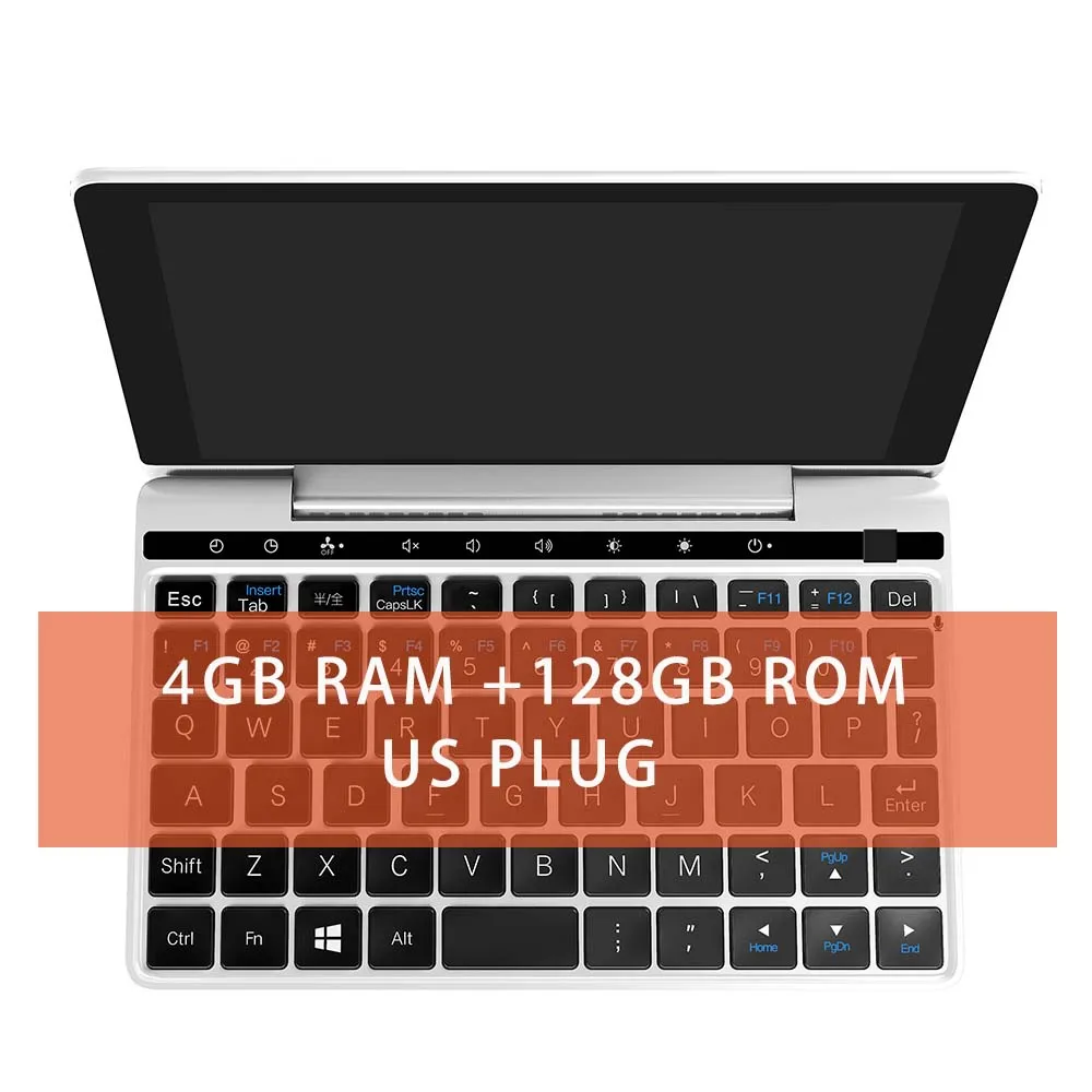 GPD Pocket 2 7 дюймов Мини ноутбук планшетный ПК Windows 10 64 бит ноутбук 4 ГБ/128 ГБ 2,4G& 5G WiFi BT 4,1 type-C ips сенсорный экран - Цвет: 4RAM 128ROM US PLUG
