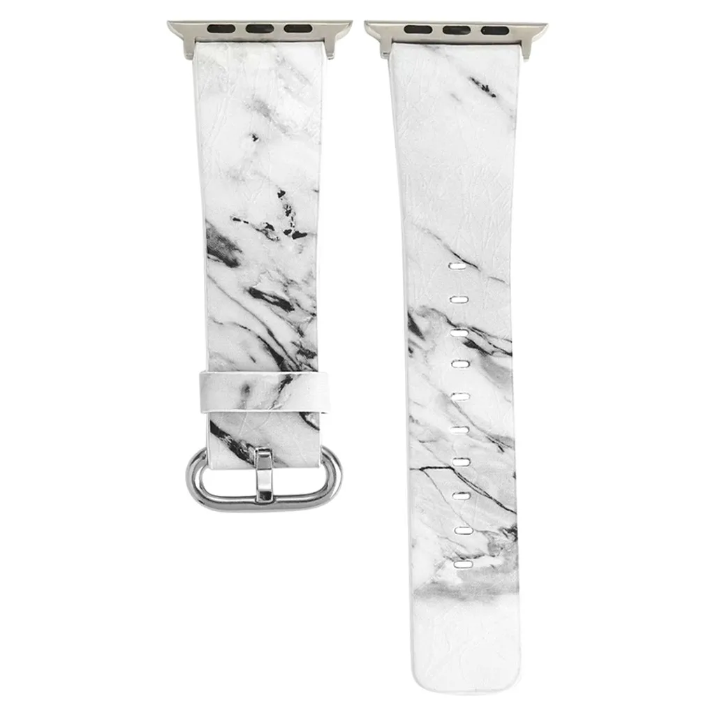 Marbling кожаный браслет для ремня для Apple iwatch 4 Смарт-часы 40 мм/44 мм горячая Распродажа дропшиппинг