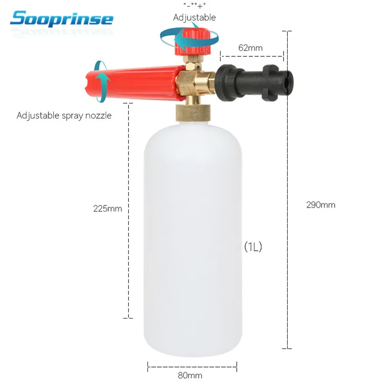 High Pressure Snow Foam Lance for Karcher for Bosh for Nilfisk,Foam Generator Foam Cannon Gun Tornado Soap Foamer Gun Car Washer High Pressure Snow Foam Lance for Karcher for Bosh for Nilfisk,Foam Generator Foam Cannon Gun Tornado Soap Foamer Gun Car Washer