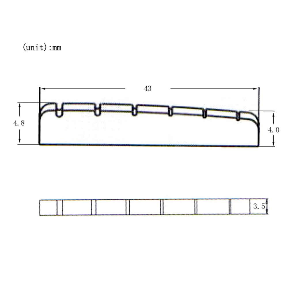 Plastic 6 String Electric Guitar Nut Slotted Stringed Instruments for Fender for ST for TL Style Guitar Replacement 