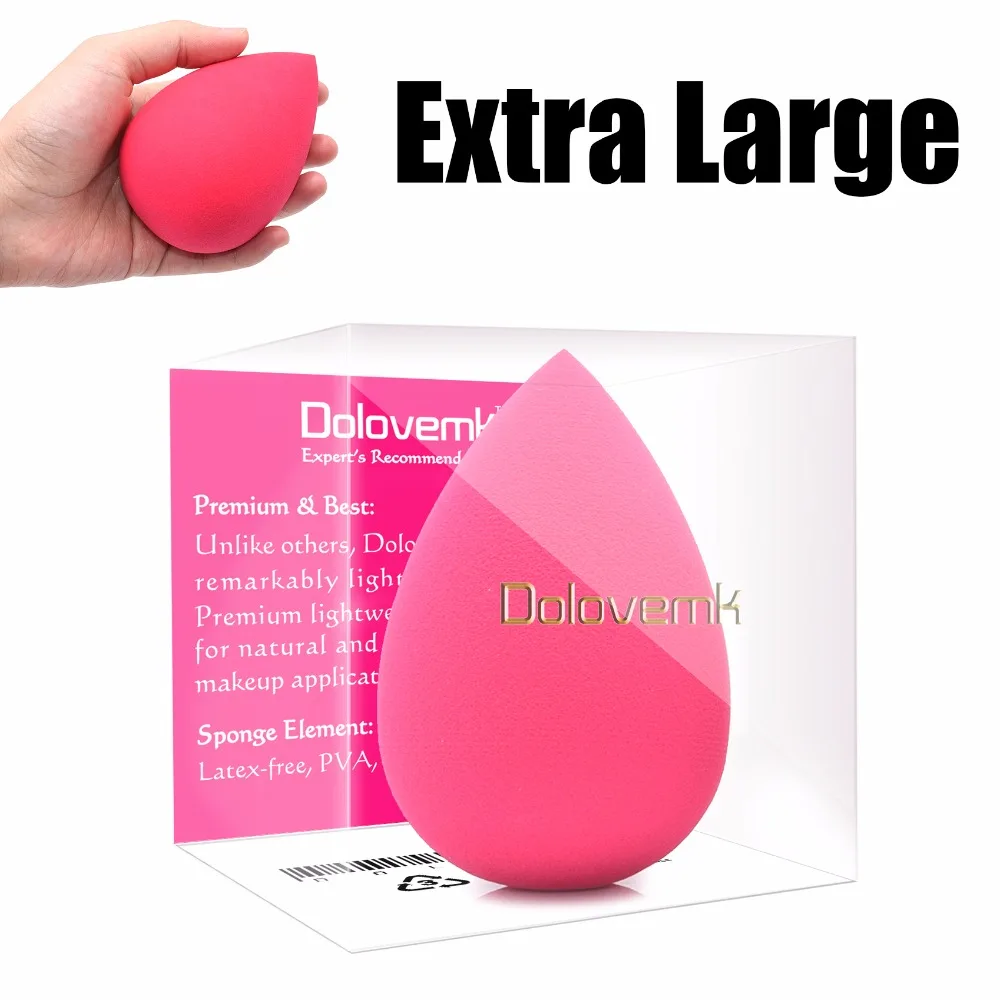 Dolovemk Extra Large Latex-Free спонж для макияжа капельки воды Форма Мягкая гладкая основа Косметическая пуховка