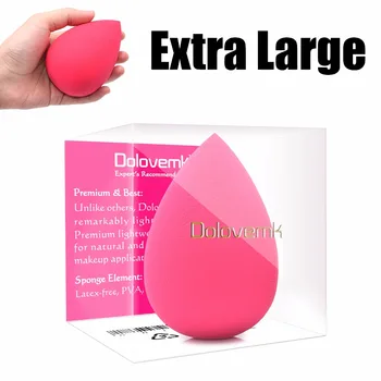 

Dolovemk Extra Large Latex-Free Makeup Blender Sponge Water Droplets Shape Soft Smooth Foundation Cosmetic Puff
