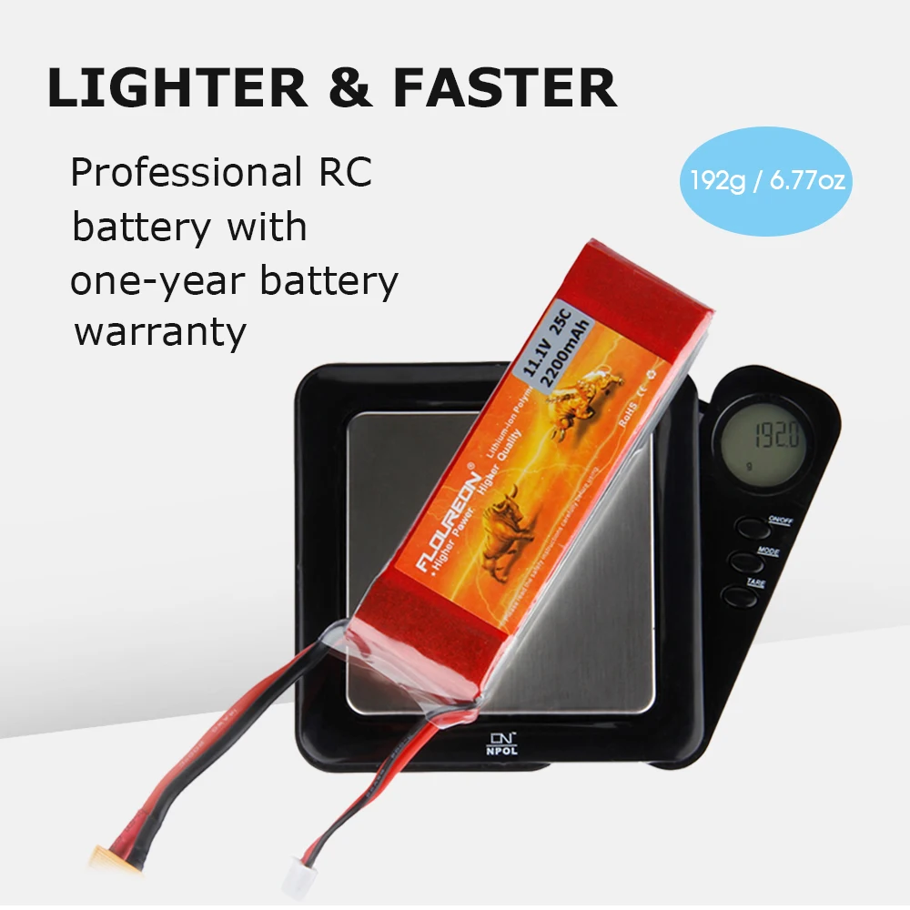 FLOUREON 3S Lipo аккумулятор 11,1 V 2200mAh 25C XT60 разъем для DJI Phantom 1 Квадрокоптер DJI Phantom FC40 запасной Walkera E22RC F450