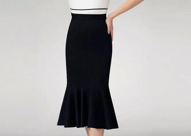 Подгонянная женская летняя ретро винтажная юбка большого размера плюс XXS-8XL офисная короткая юбка Русалка рыбий хвост миди юбки Saias Femininas Jupe
