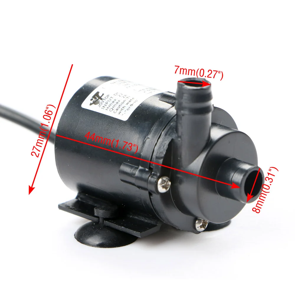 DC12V 280L/H Micro бесколлекторный погружной водяной насос для аквариума фонтана