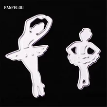 PANFELOU пасхальные два балерины для девочек Скрапбукинг DIY открытки