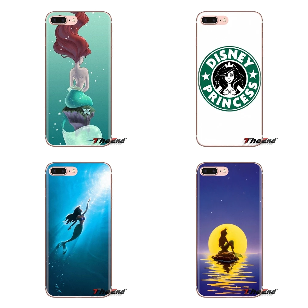 For Xiaomi Redmi 4A S2 Note 3 3S 4 4X 5 Plus 6 7 6A Pro Pocophone F1 Design Hot Tattoo Ariel Little Mermaid Transparent TPU Case |