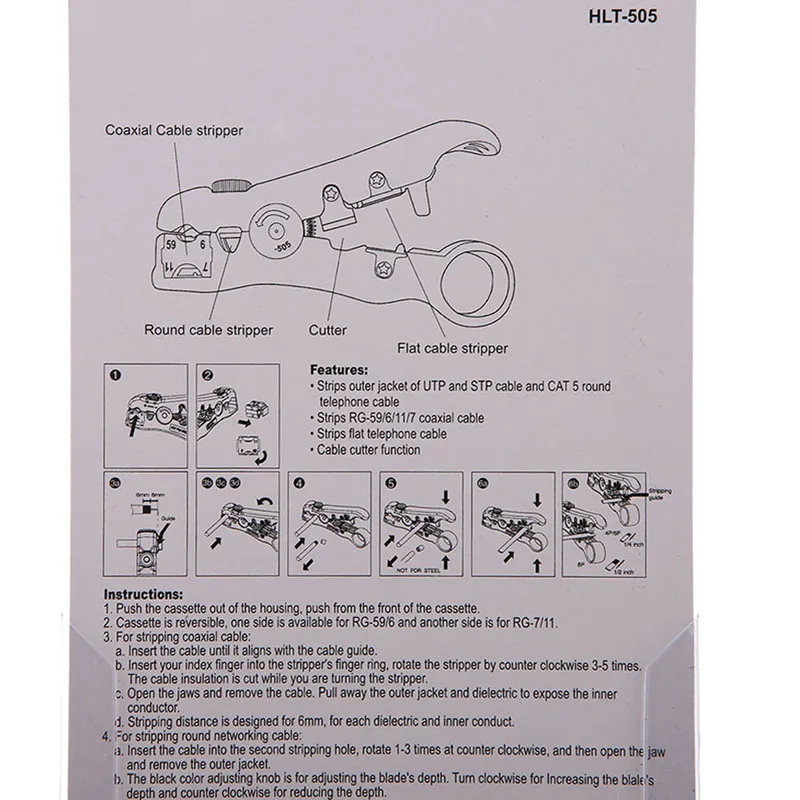Универсальный провода, плоскогубцы Стриппер для сети плоский круглый Cat5 Cat6 коаксиальный кабель резец инструмент для зачистки проводов
