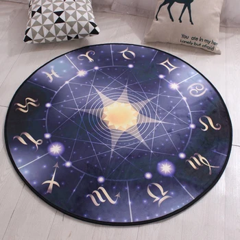 

Creative Fashion Round Carpet Children Kids Boy Bedroom Living Room Rugs Anti-Slip Soft Kids Play Area Rug Computer Chair Mat