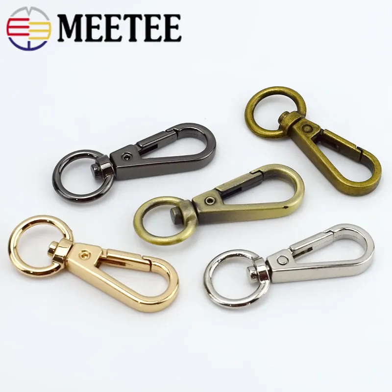 Meetee 10/30 шт 3 5 см металлический крючок для сумки пряжка брелок застежки собачий