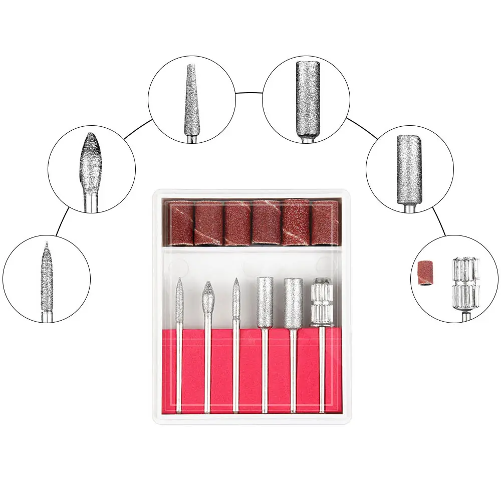 Электрическая дрель для ногтей, фрезы для педикюра, фрезы для маникюра, фрезы для маникюра, фрезы для ногтей