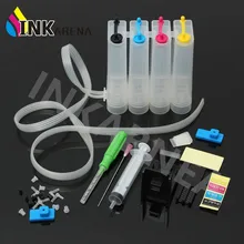 INKARENA Universal 4 Color Ciss Continuous Ink Supply System Tank Replacement for HP For Canon Pixma Inkjet Printer Ink Kit