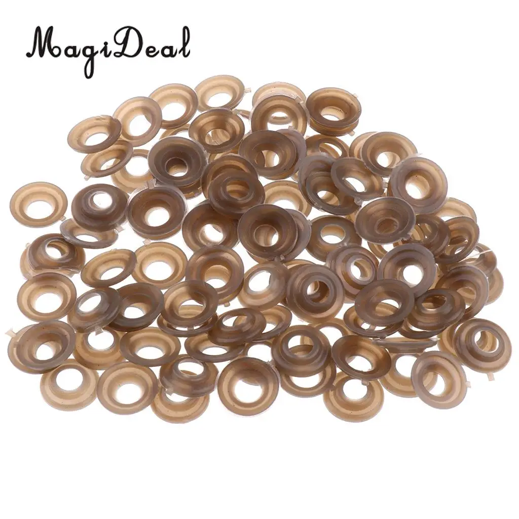 MagiDeal 100 Pieces 15mm 20mm Plastic Safety Eyes Nose Washer Back for Making Doll Animal DIY Manufacture Craft Toy Acc