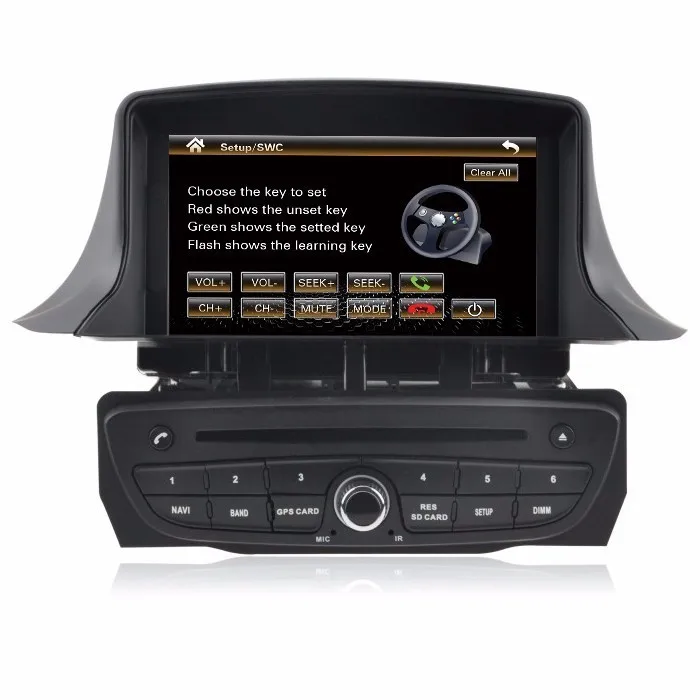 Clearance Free Shipping Car DVD Player GPS Navigation for Renault Megane 3 Can Bus support steering wheel control RDS USB 3G BT Free map 13