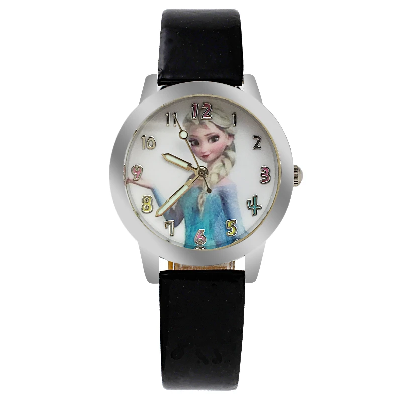 Модные брендовые милые детские кварцевые часы для девочек кожаный браслет мультфильм наручные часы Часы Montre Regarder Лидер продаж