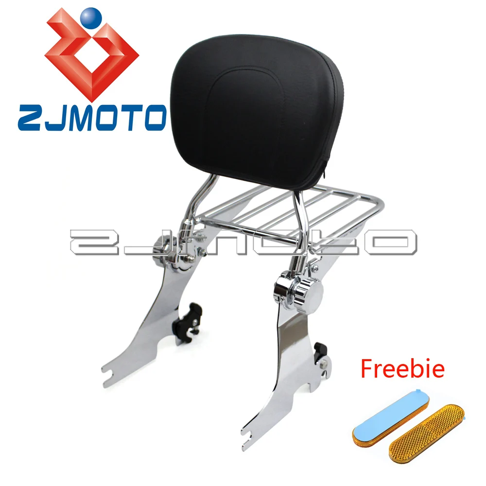 

Adjustable Passenger Backrest Sissy Bar Luggage Rack For Harley Sportster SuperLow Forty Eight Iron 883 XL1200 XL883 2004-2018