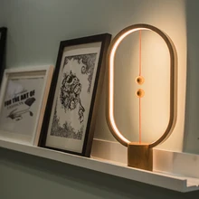 Heng LED Smart Balance Lamp Magnetic Suspension Creative Night Light Home Decoration Bedroom Bedside Reading Light Birthday Gift
