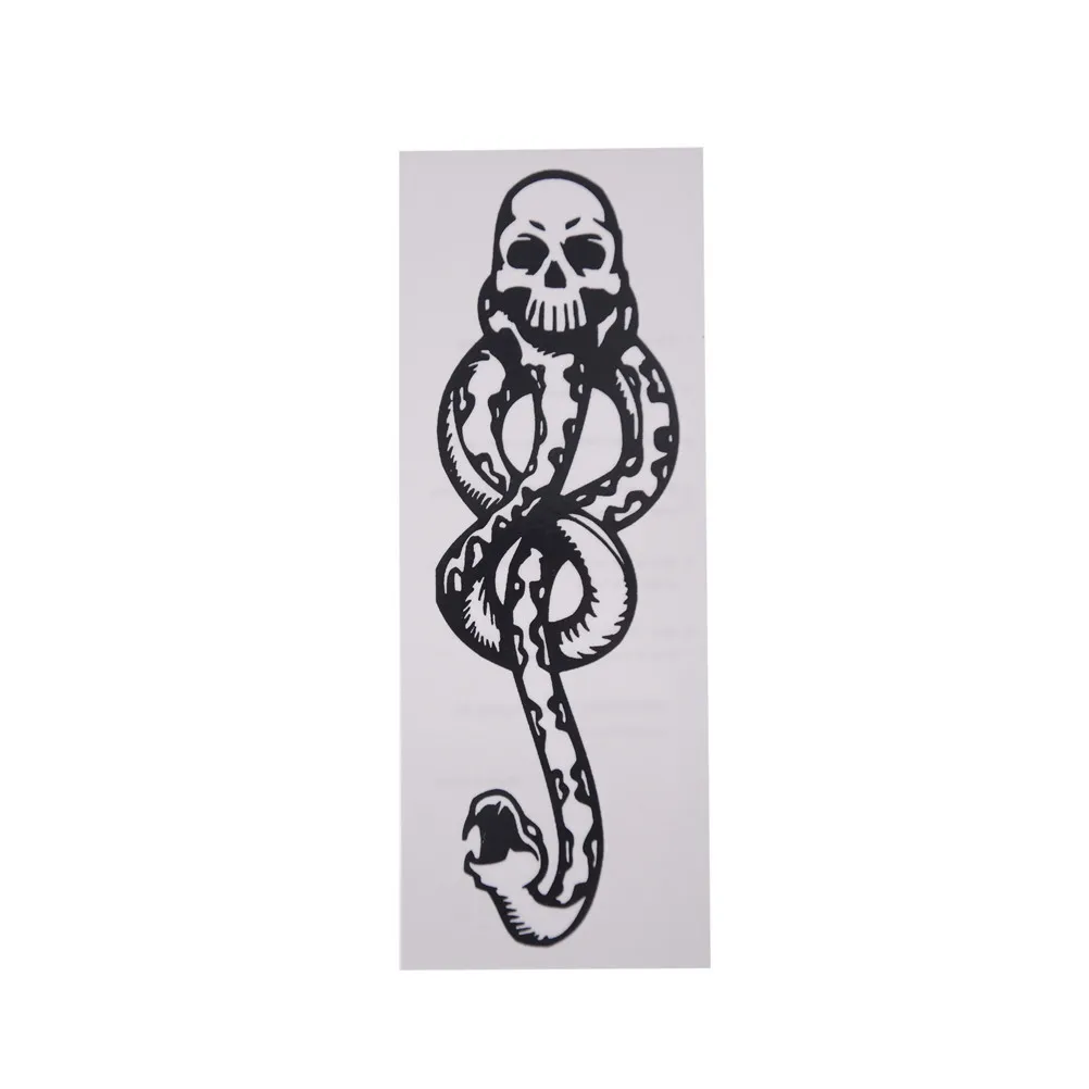 

5PCS/lot Temporary Tattoos Death Eaters Dark Mark Tattoos For Cosplay Accessories And Dancing Party Dance Body Arm Art