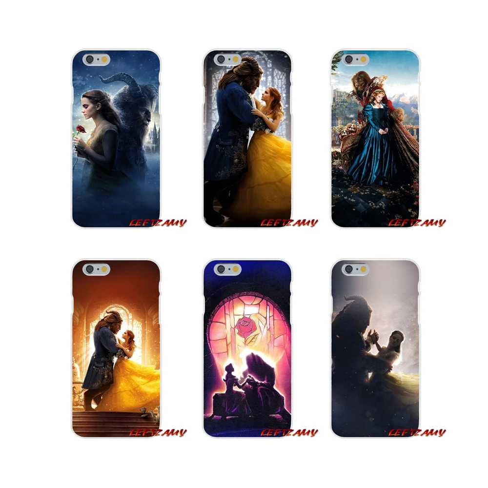 Mobile Phone Cover Bag For Samsung Galaxy S3 S4 S5 MINI S6 S7 edge S8 S9 Plus Note 2 3 4 5 8 Beauty Girl and Beast Rose Princess