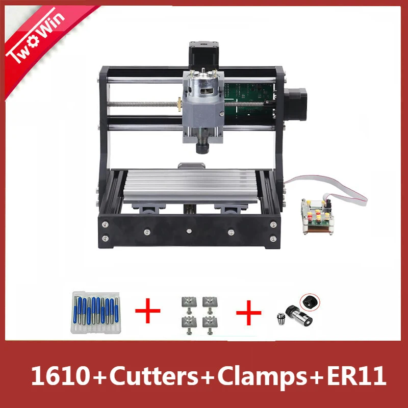 CNC 1610 Pro GRBL управления Diy Мини станок с ЧПУ с форума контроллер, 3 оси печатных плат фрезерный станок, лазерная гравировка древесины