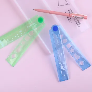 

Clear Plastic Straight Ruler Plastic Measuring Tool for Student School Office