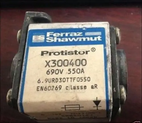 

2PCS Used 1Pcs X300400 Fuse 690V 550A Drive 6.9Urd30ttf0550 SCH+ Plc Module L