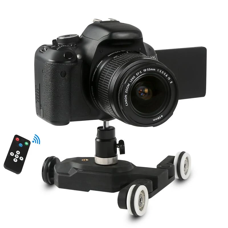HOT 3-Wheels Wireless Video CameraTrack Slider Rail for Action DSLR Cameras BUS66