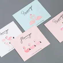 Канцелярские товары для творчества студентов Фламинго конверт Letterhead набор 3 конверта 6 букв бумага милые Фламинго дети