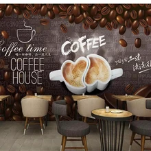 Beibehang высокого уровня обои HD ручная роспись кофе украшения живопись фон стены papel де parede 3d обои скачать