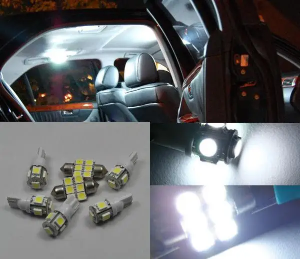 

White SMD LED Interior Light Package Kit For Toyota Landcruiser 100 series 98-07