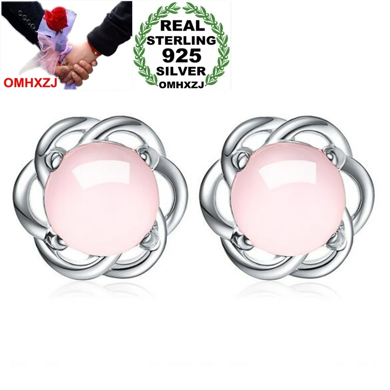 OMHXZJ Wholesale Sweet Lovely Fashion Woman Lady Party Gift Love Interwoven Rose Quartz 925 Sterling Silver Stud Earrings YS399
OMHXZJ Wholesale Sweet Lovely Fashion Woman Lady Party Gift Love Interwoven Rose Quartz 925 Sterling Silver Stud Earrings YS399