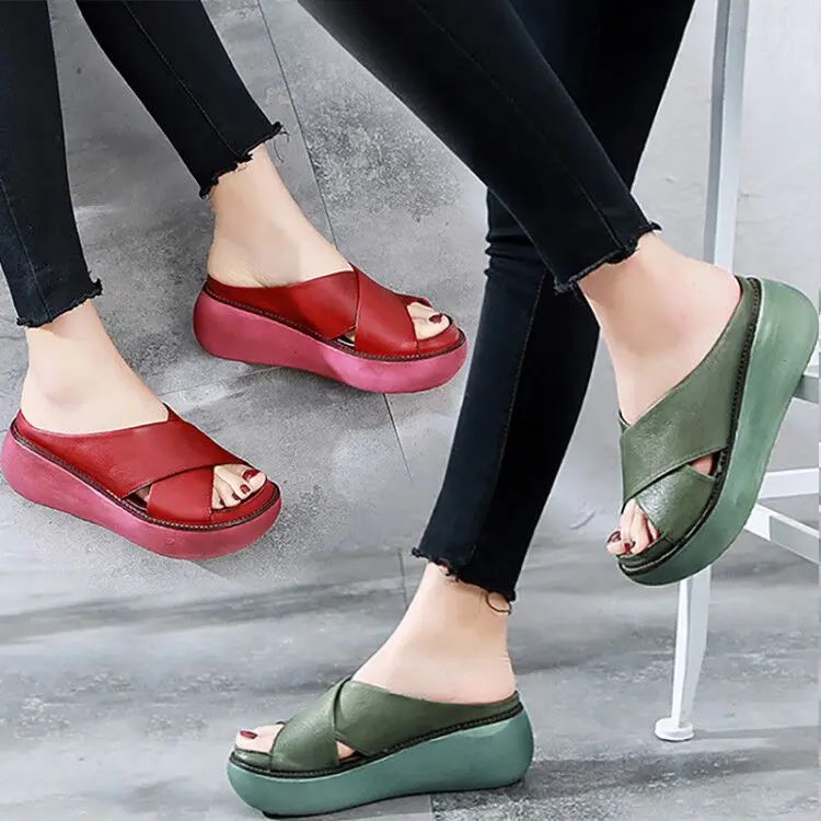 

Height increase Summer Women Shoes fashion slippers for summer light height increase shoes casual sandals beach shoes DD192