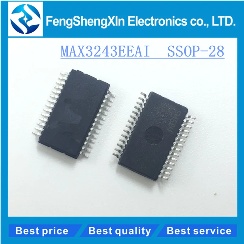 10 шт./лот MAX3243EEAI + T MAX3243 SSOP-28 15kV ESD-Protected 1 мкА 3 0 в до 5 В 250 кбит/с фототрансиверы |