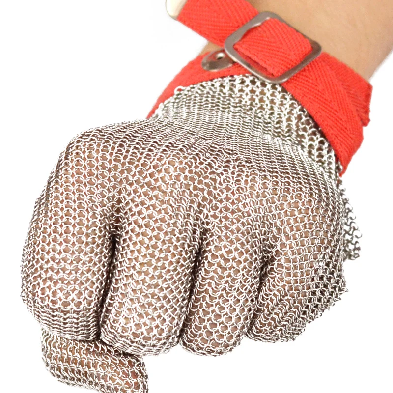 anti cutting steel wire protecting gloves with excellent steel rings
