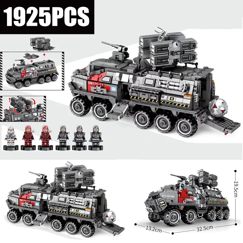 

The Wandering Earth CN171 Troop Carrier Military fit legoings technic city Swat tank Building Blocks Bricks Model toys kid gift