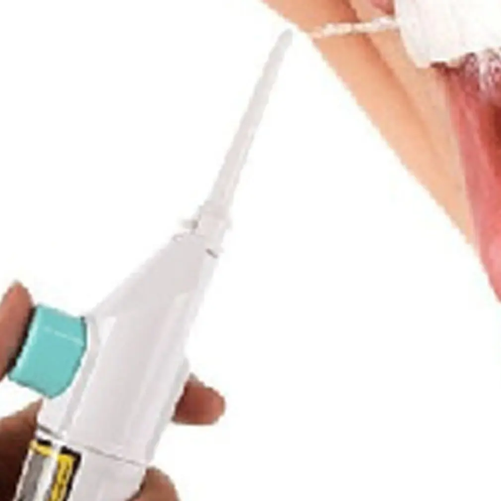 Портативный размер ирригатор для полости рта Зубная водная струя Floss pick чистка зубов Flusher Air Powered чистящий инструмент зубная нить