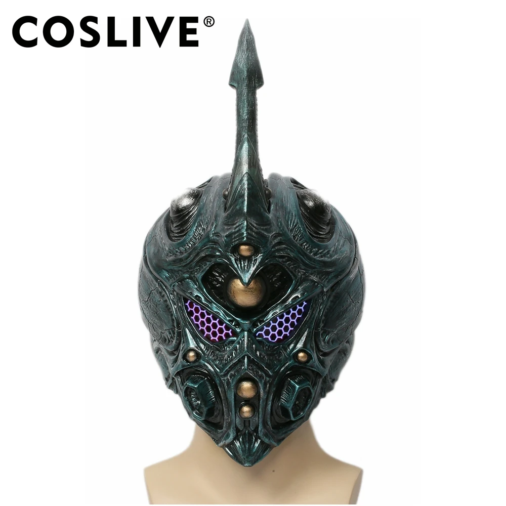 Coslive Bio Booster Armor шлем маски для косплей костюм реквизит съемный рожок полная голова
