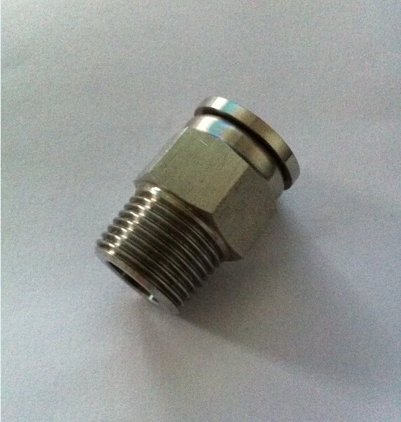 

MPCS 10-03 10MM 3/8 thread stainless steel 316 pneumatic thread push in fitting