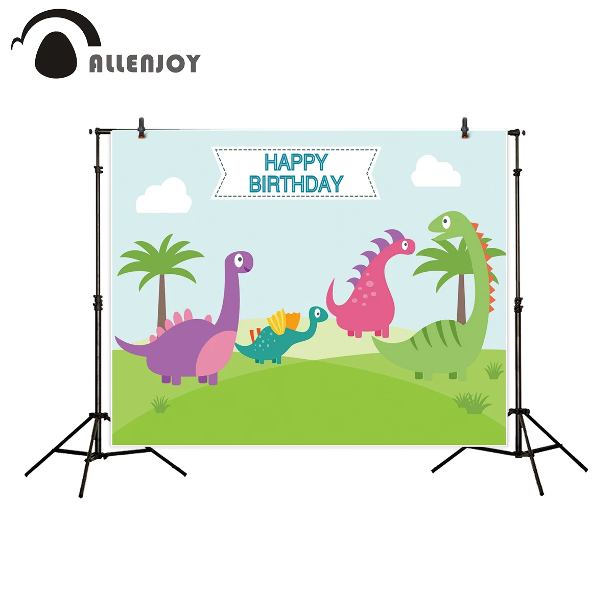 Allenjoy фотография фон красочный динозавр вечерние с днем рождения Детские