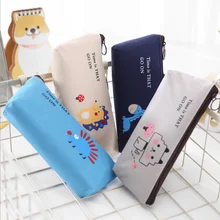 1X Kawaii Animal pen bag Canvas Pencil Case Storage Organizer Pen Bags Pouch Pencil Bag School Supply Stationery 1X Kawaii Animal pen bag Canvas Pencil Case Storage Organizer Pen Bags Pouch Pencil Bag School Supply Stationery